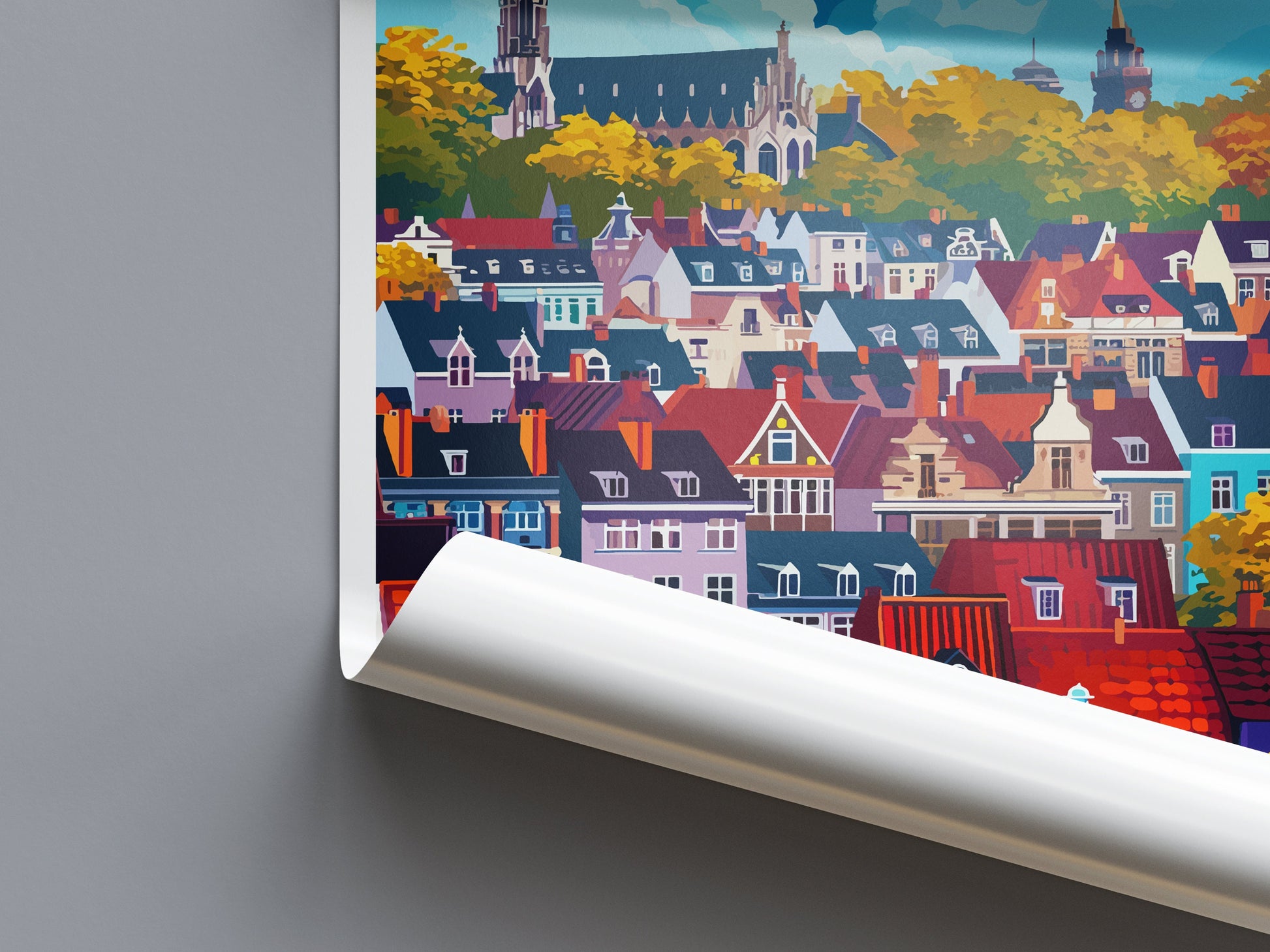 Brussels Travel Print Wall Art Brussels Wall Hanging Home Décor Brussels Gift Art Lovers Belgium Art Lover Gift Brussels Wall Décor