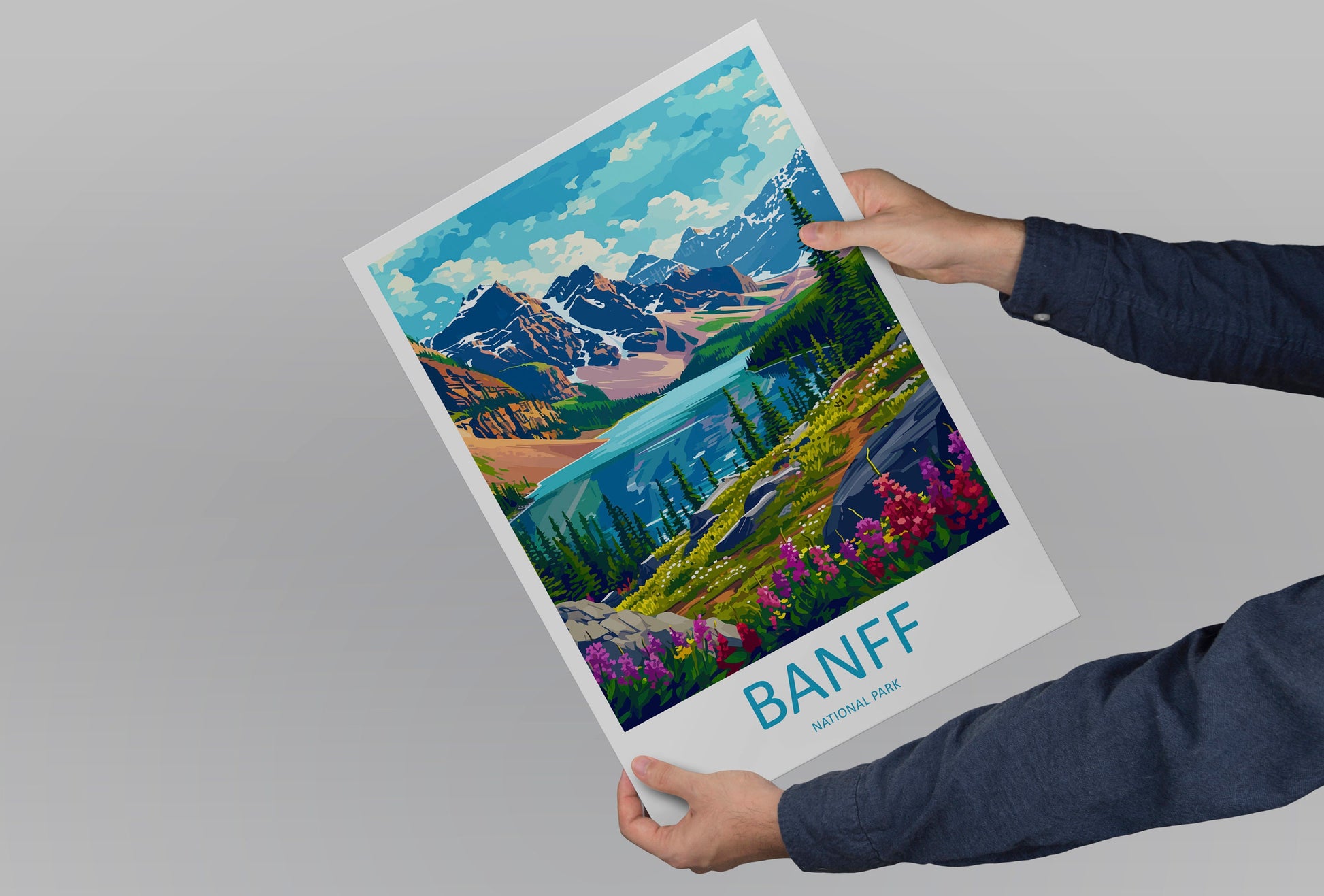 Banff National Park Travel Print Wall Art Banff Wall Hanging Home Décor Banff Gift Art Lovers Canada Art Lover Gift