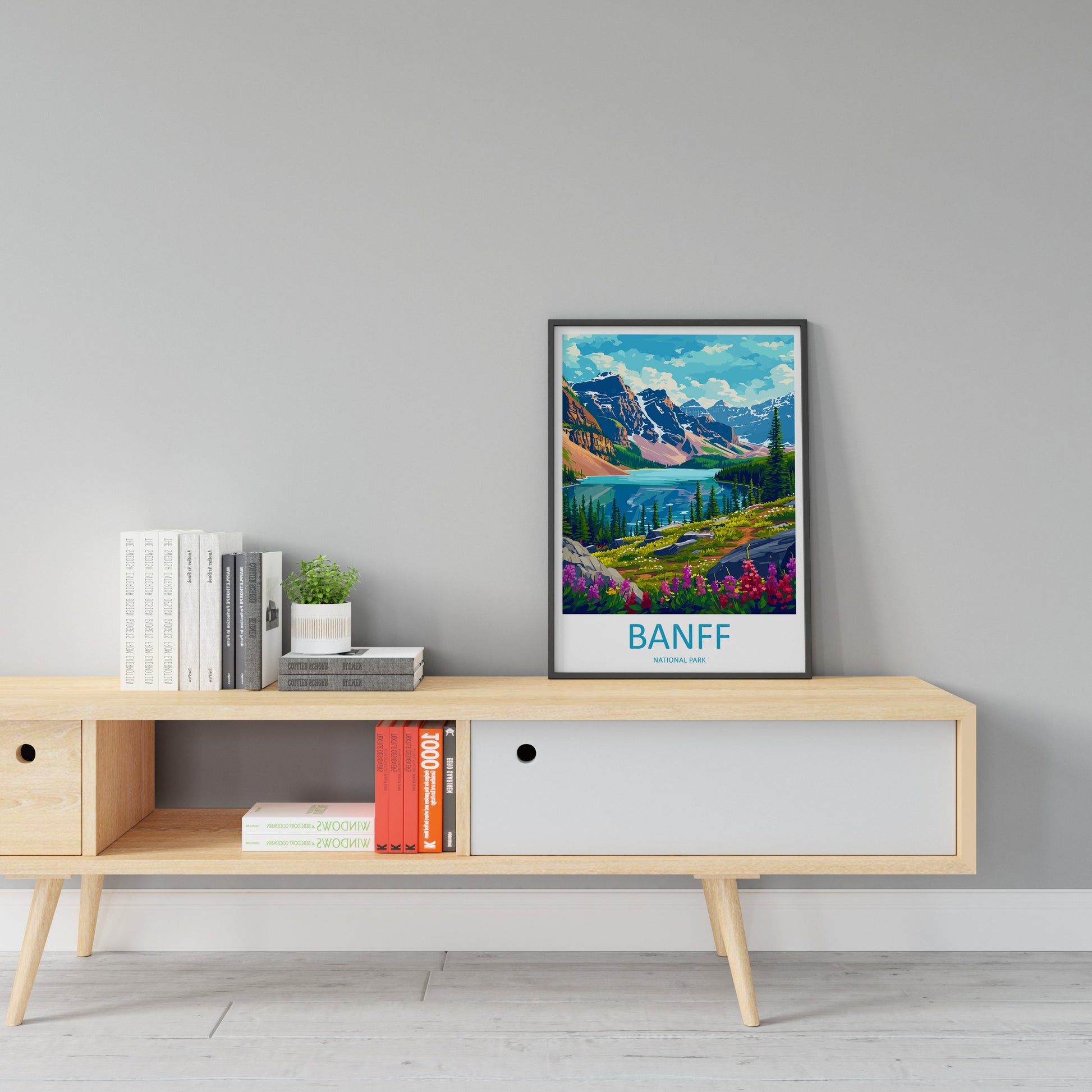 Banff National Park Travel Print Wall Art Banff Wall Hanging Home Décor Banff Gift Art Lovers Canada Art Lover Gift