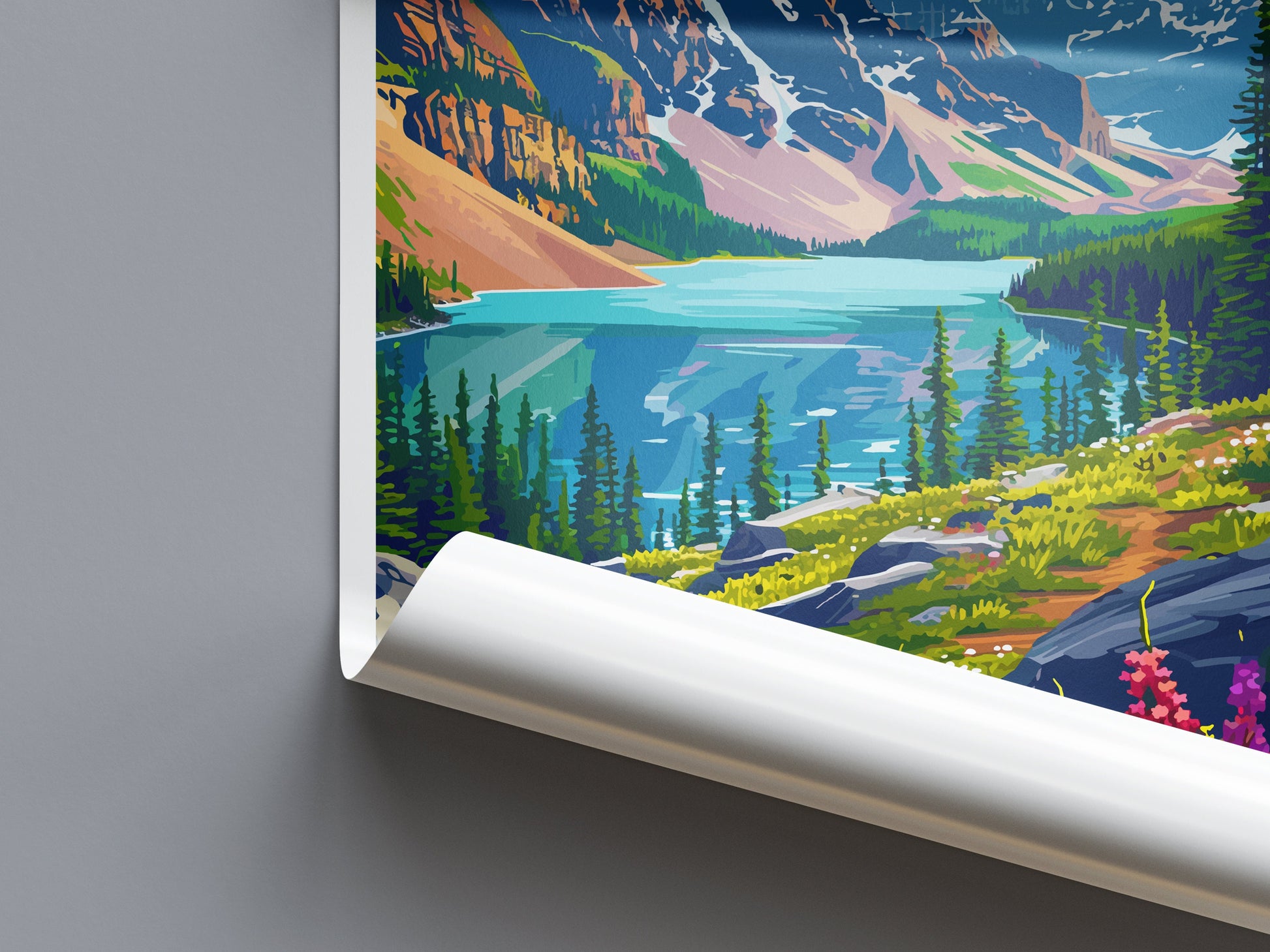 Banff National Park Travel Print Wall Art Banff Wall Hanging Home Décor Banff Gift Art Lovers Canada Art Lover Gift