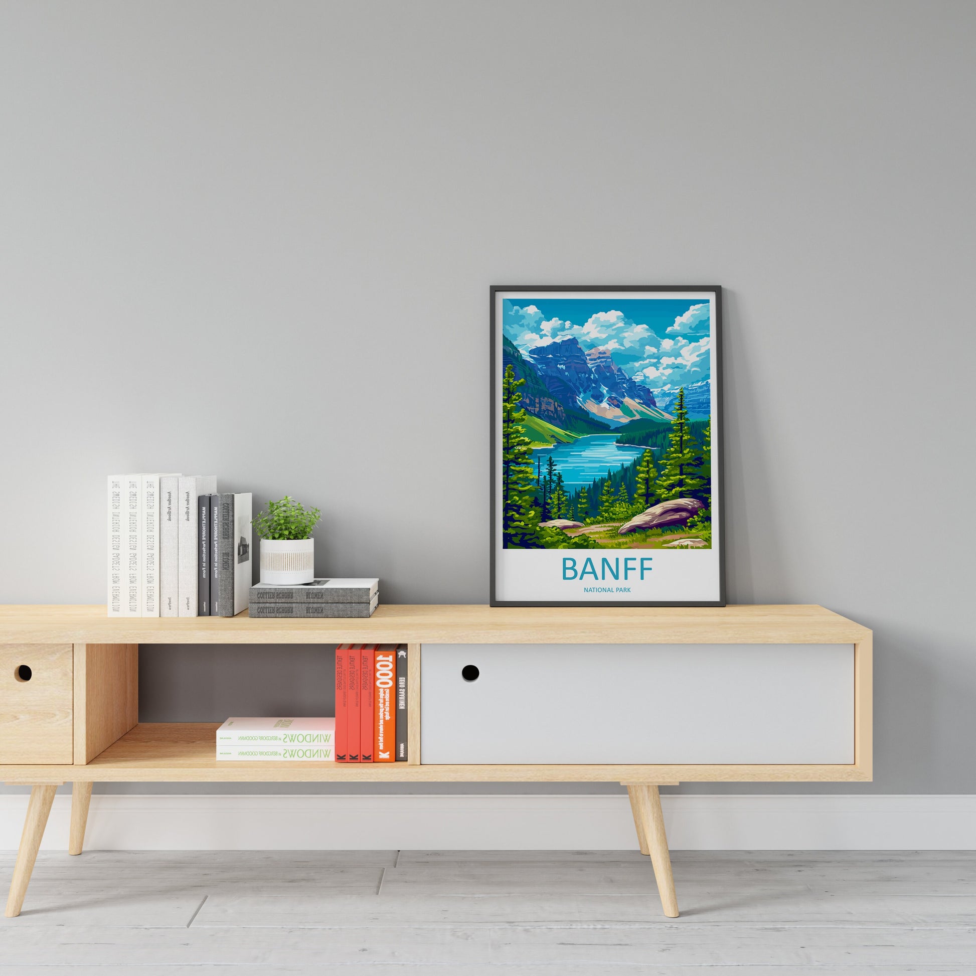 Banff National Park Travel Print Wall Art Banff Wall Hanging Home Décor Banff Gift Art Lovers Canada Art Lover Gift