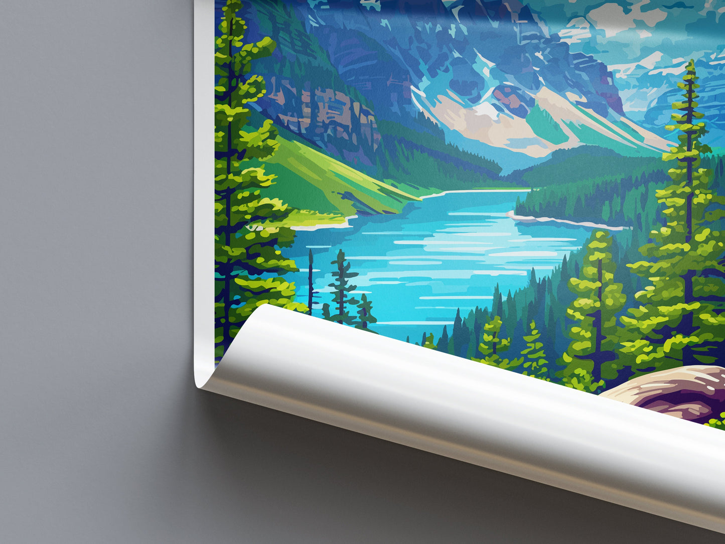 Banff National Park Travel Print Wall Art Banff Wall Hanging Home Décor Banff Gift Art Lovers Canada Art Lover Gift