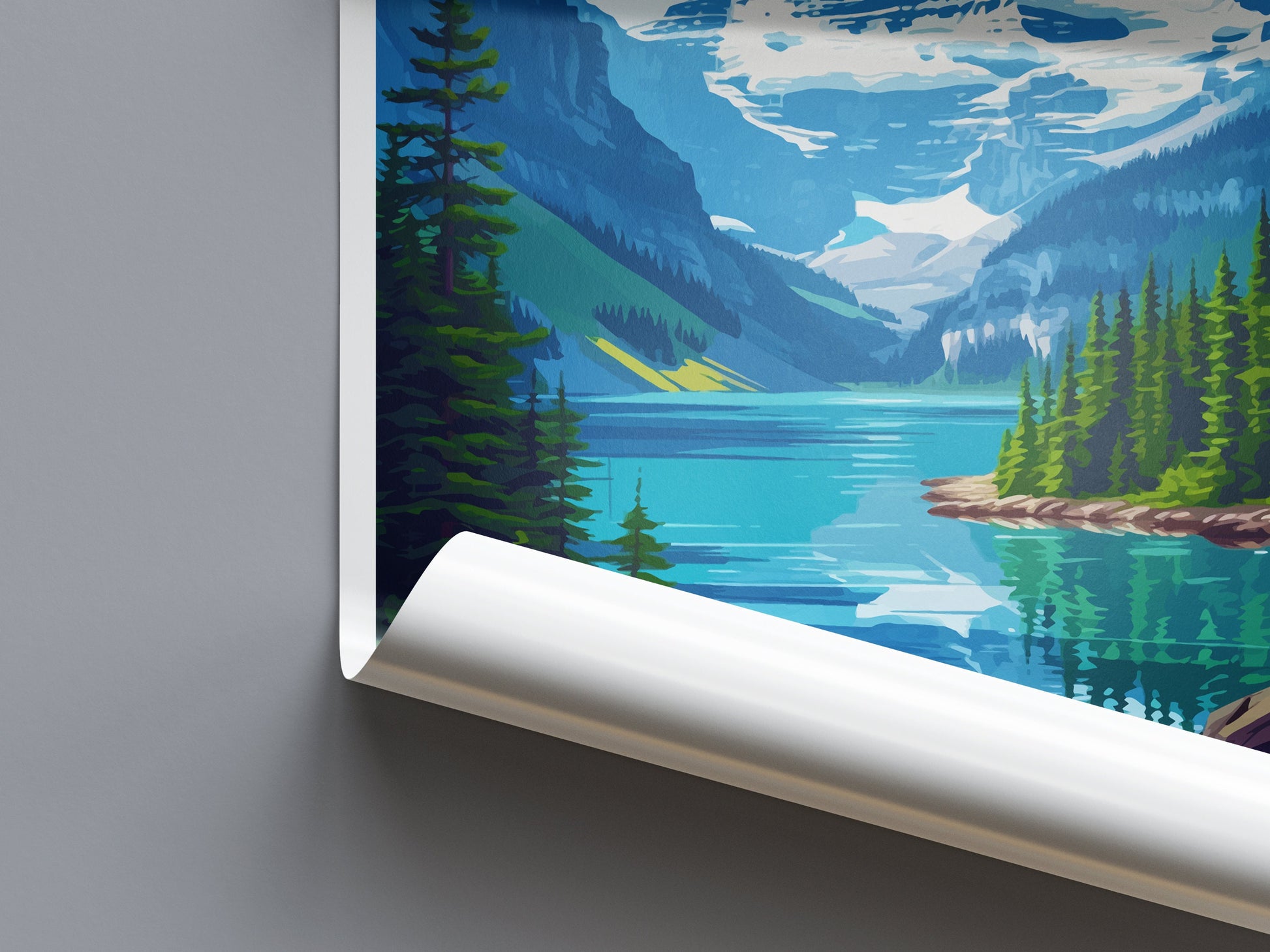 Banff National Park Travel Print Wall Art Banff Wall Hanging Home Décor Banff Gift Art Lovers Canada Art Lover Gift