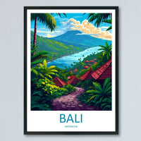 Bali Travel Print Wall Art Bali Wall Hanging Home Décor Bali Gift Art Lovers Indonesia Art Lover Gift Bali Travel Art Poster