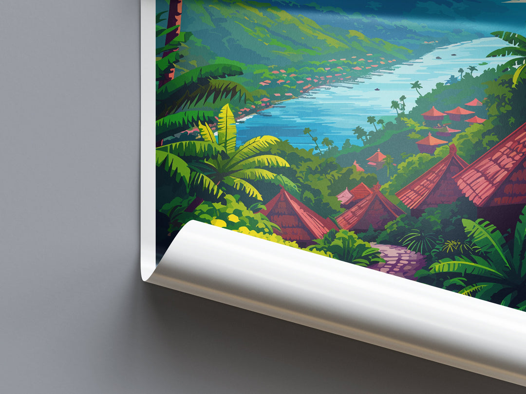 Bali Travel Print Wall Art Bali Wall Hanging Home Décor Bali Gift Art Lovers Indonesia Art Lover Gift Bali Travel Art Poster