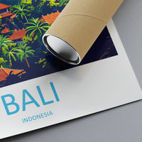 Bali Travel Print Wall Art Bali Wall Hanging Home Décor Bali Gift Art Lovers Indonesia Art Lover Gift Bali Travel Art Poster
