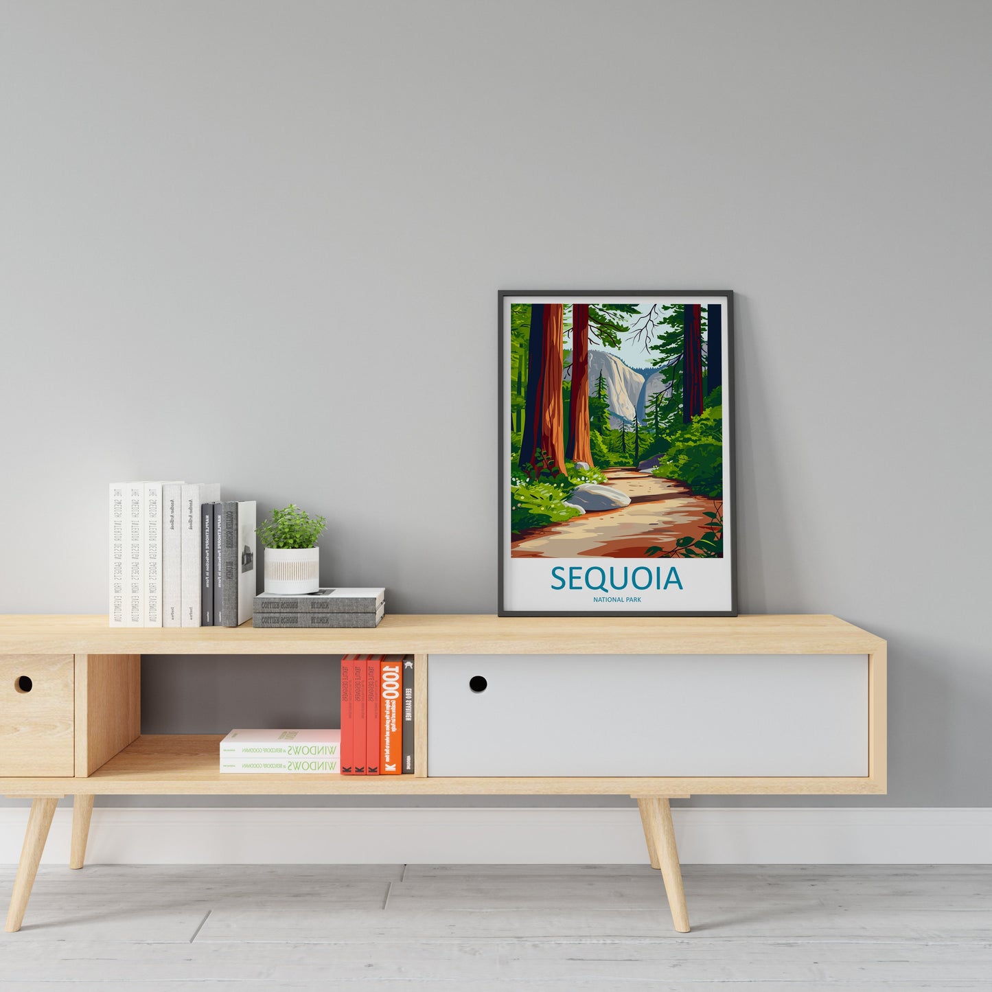 Sequoia National Park Travel Print Wall Art Sequoia Wall Hanging Home Décor Sequoia Gift Art Lovers California Art Lover Gift
