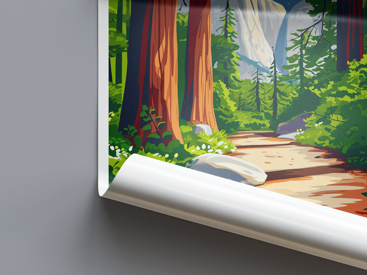 Sequoia National Park Travel Print Wall Art Sequoia Wall Hanging Home Décor Sequoia Gift Art Lovers California Art Lover Gift