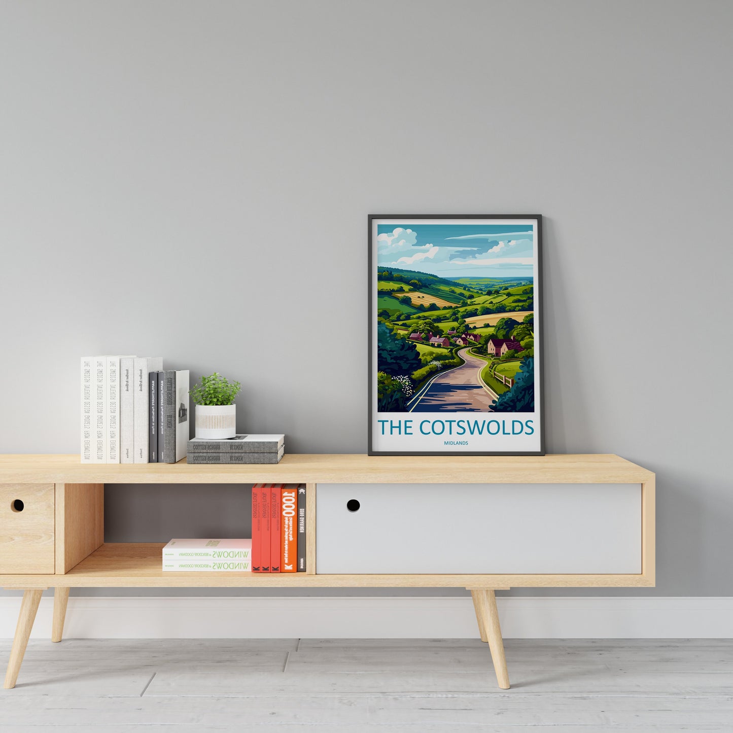 Cotswolds Print Cotswolds Home Decor Landscape Art Print Cotswolds Wall Art for England Enthusiast Gift Wall Hanging Cotswolds UK Poster Art
