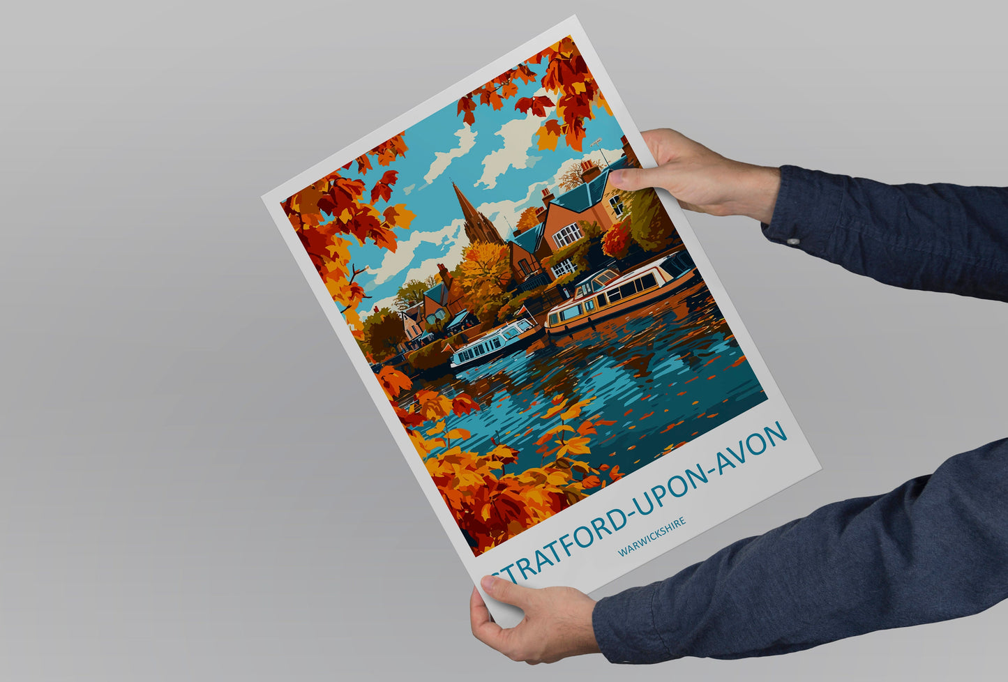 Stratford-upon-avon Travel Print Wall Art Stratford-upon-avon Wall Hanging Home Décor Stratford-upon-avon Gift Art Lovers England Art Lover