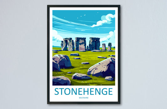 Stonehenge Travel Print Wall Art Stonehenge Wall Hanging Home Decor Stonehenge Gift Art Lovers Wall Art Print Stonehenge Art