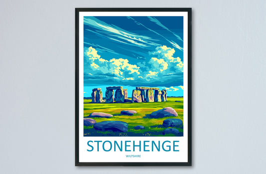 Stonehenge Travel Print Wall Art Stonehenge Wall Hanging Home Decor Stonehenge Gift Art Lovers Wall Art Print Stonehenge Art