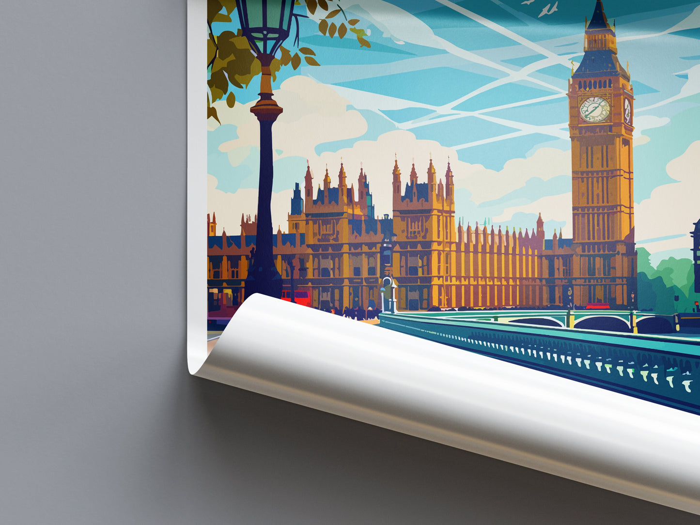London Travel Print Wall Art London Wall Hanging Home Décor London Gift Art Lovers England Art Lover Gift London Travel Gift
