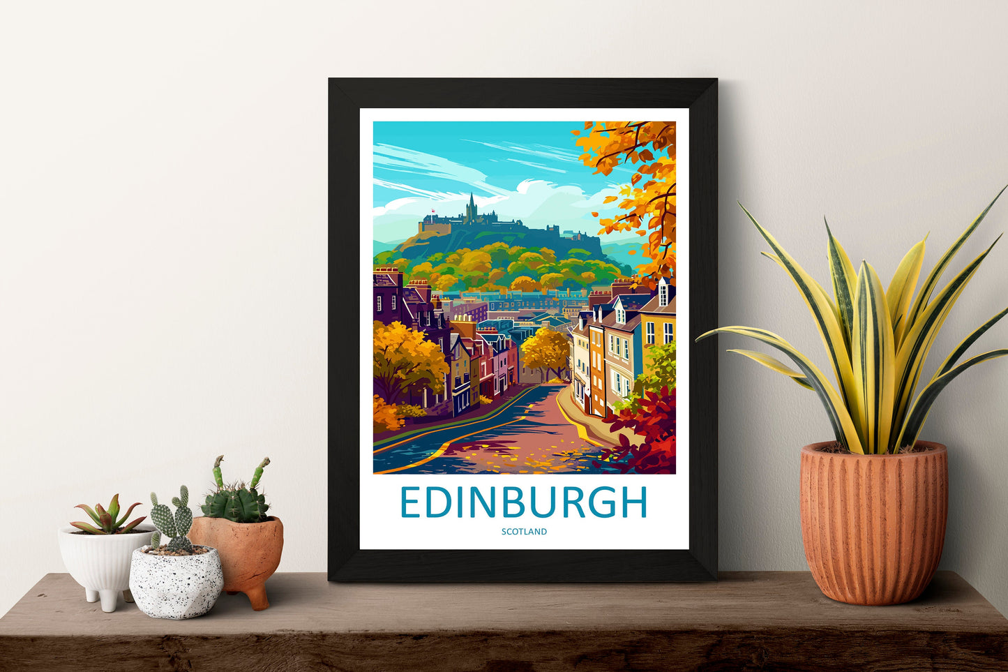 Edinburgh Cityscape Print Edinburgh Home Decor European City Art Print Edinburgh Wall Art Scotland Enthusiast Gift Wall Hanging Edinburgh