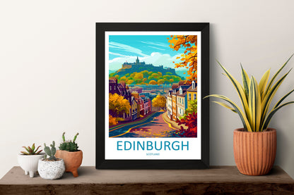 Edinburgh Cityscape Print Edinburgh Home Decor European City Art Print Edinburgh Wall Art Scotland Enthusiast Gift Wall Hanging Edinburgh
