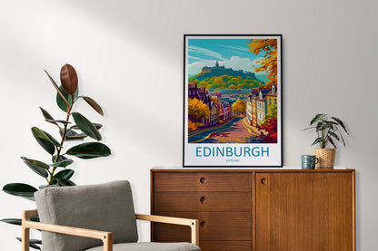 Edinburgh Cityscape Print Edinburgh Home Decor European City Art Print Edinburgh Wall Art Scotland Enthusiast Gift Wall Hanging Edinburgh