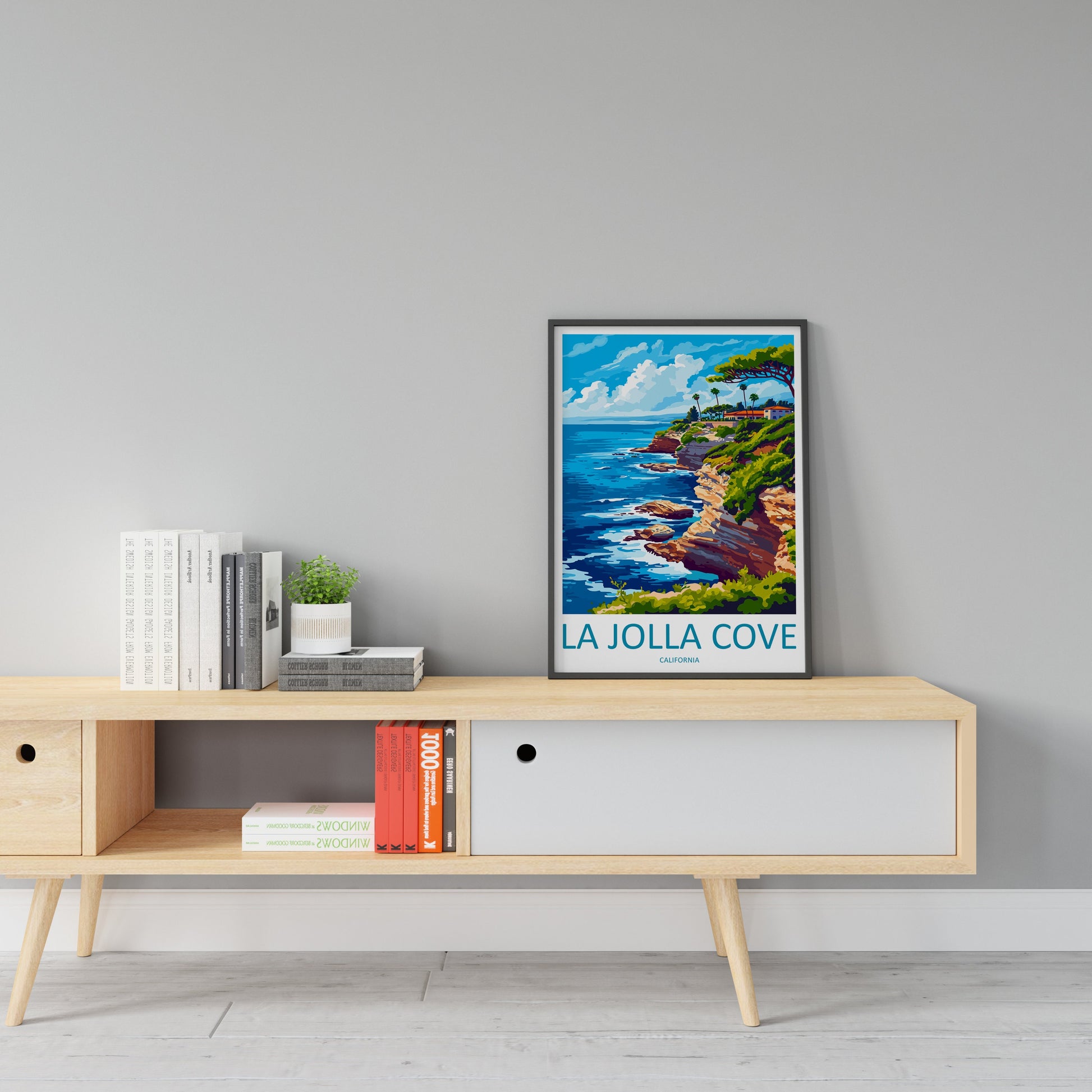 La Jolla Cove Travel Print Wall Art La Jolla Cove Wall Hanging Home Décor La Jolla Cove Gift Art Lovers California Art Lover Gift