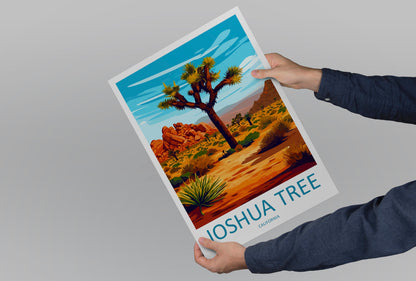 Joshua Tree National Park Travel Print Wall Art Joshua Tree Wall Hanging Home Décor Joshua Tree Gift Art Lovers California Art Lover Gift
