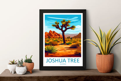 Joshua Tree National Park Travel Print Wall Art Joshua Tree Wall Hanging Home Décor Joshua Tree Gift Art Lovers California Art Lover Gift