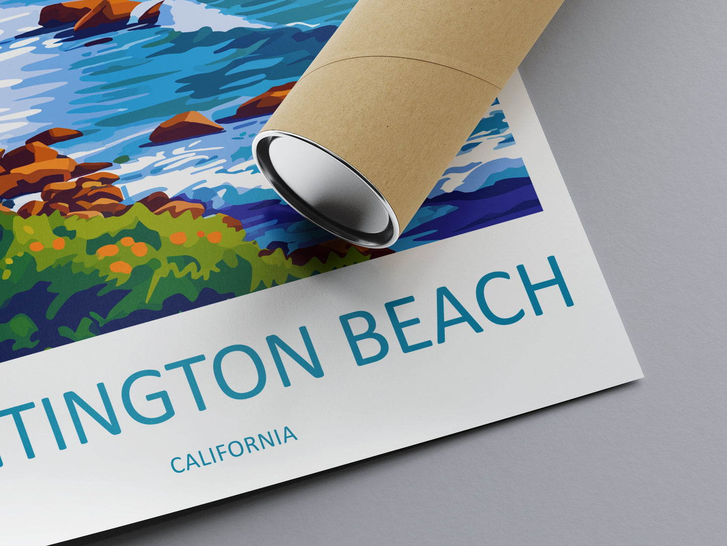 Huntington Beach Travel Print Wall Art Huntington Beach Wall Hanging Home Décor Huntington Beach Gift Art Lovers California Art Lover Gift