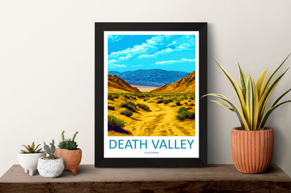 Death Valley National Park Travel Print Wall Art Death Valley Wall Hanging Home Décor Death Valley Gift Art Lovers California Art Lover Gift