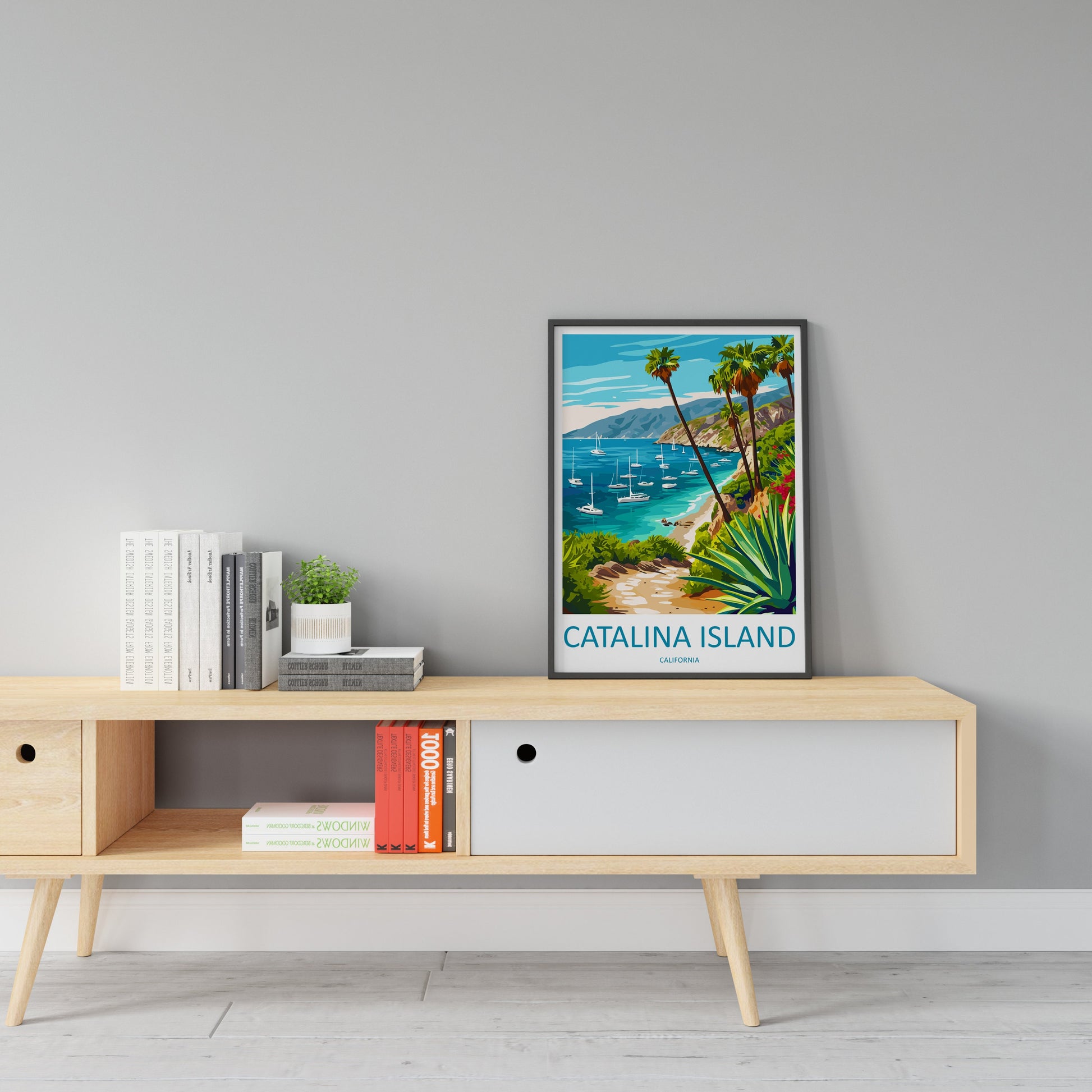 Catalina Island Travel Print Wall Art Catalina Island Wall Hanging Home Décor Catalina Island Gift Art Lovers California Art Lover Gift