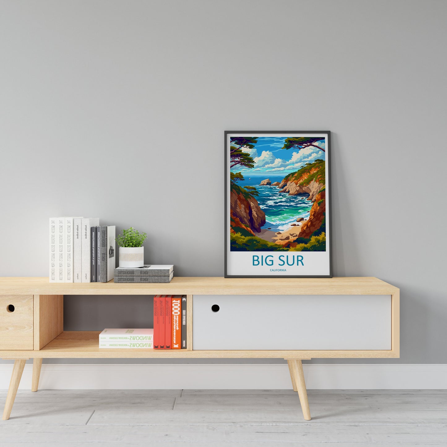 Big Sur National Park Travel Print Wall Art Big Sur Wall Hanging Home Décor Big Sur Gift Art Lovers California Lover Gift Big Sur Poster