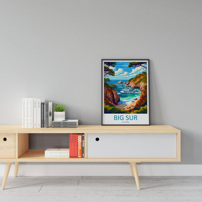 Big Sur National Park Travel Print Wall Art Big Sur Wall Hanging Home Décor Big Sur Gift Art Lovers California Lover Gift Big Sur Poster