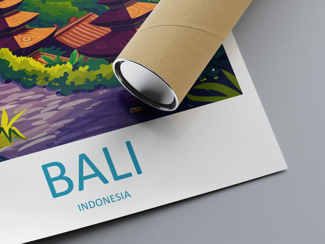 Bali Travel Print Wall Art Bali Wall Hanging Home Décor Bali Gift Art Lovers Indonesia Art Lover Gift Bali Travel Art Poster