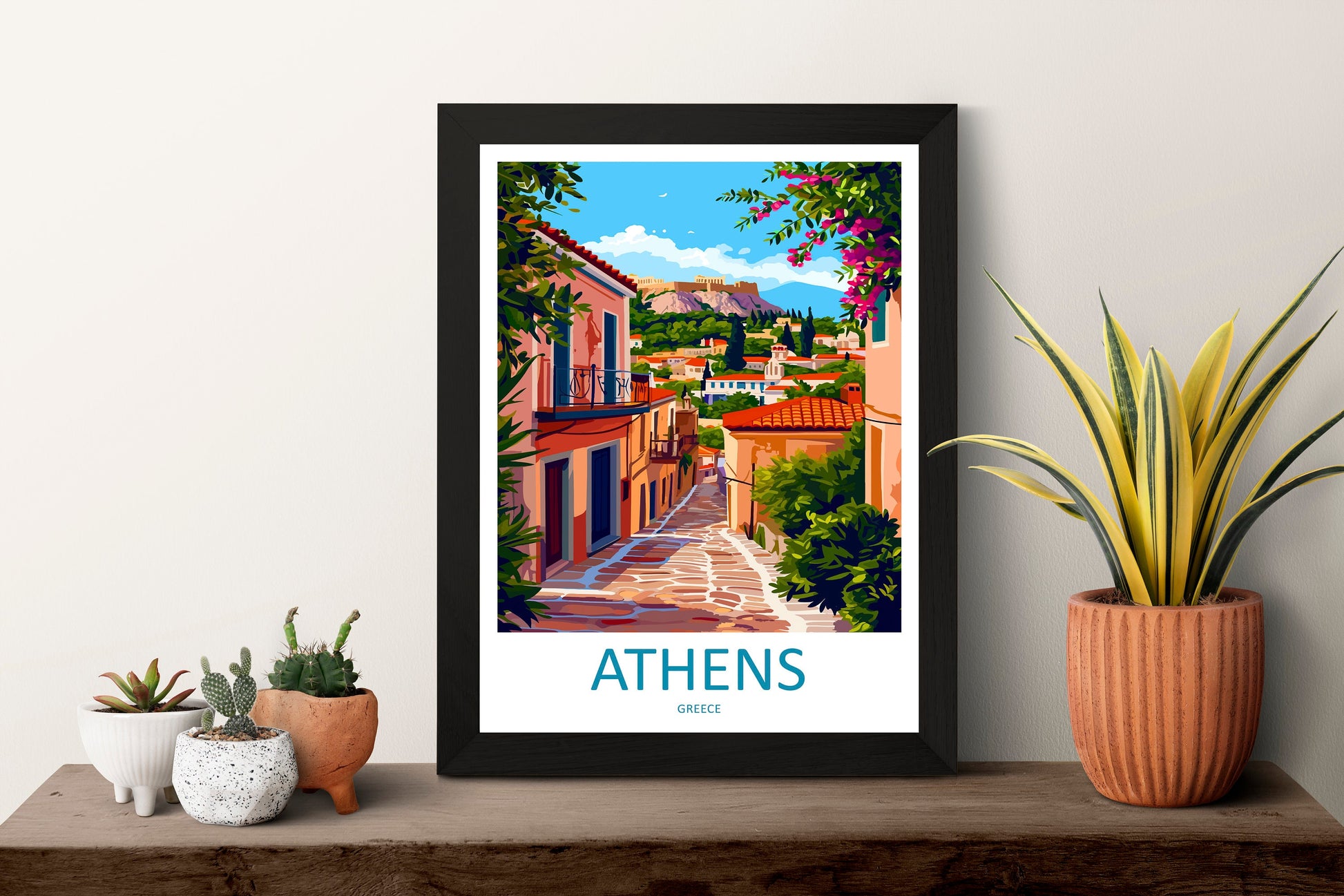 Athens Travel Print Wall Art Athens Greece Wall Hanging Home Decoration Athens Gift Art Lovers Wall Art Print Athens Greece Wall Poster Art