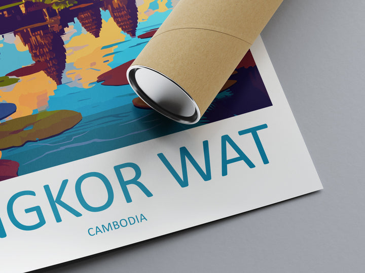 Angkor Wat Travel Print Wall Art Angkor Wat Wall Hanging Home Décor Angkor Wat Gift Art Lovers Cambodia Art Lover Gift