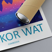 Angkor Wat Travel Print Wall Art Angkor Wat Wall Hanging Home Décor Angkor Wat Gift Art Lovers Cambodia Art Lover Gift