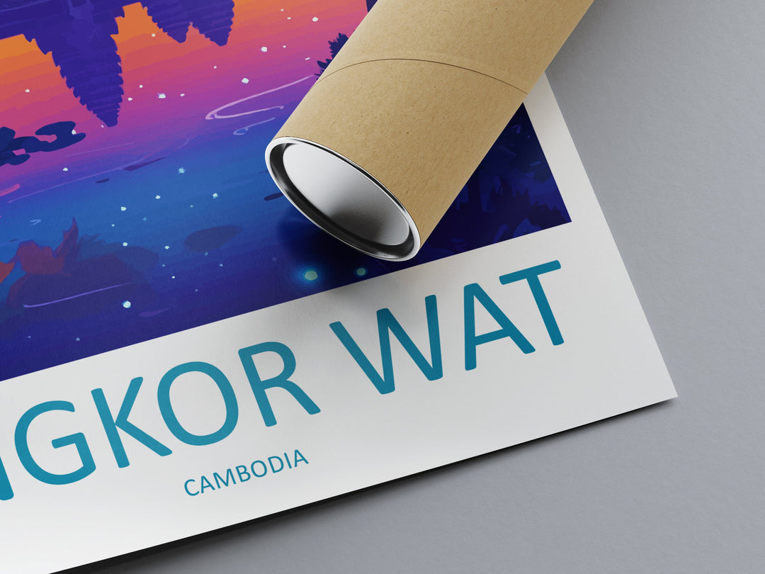 Angkor Wat Travel Print Wall Art Angkor Wat Wall Hanging Home Décor Angkor Wat Gift Art Lovers Cambodia Art Lover Gift