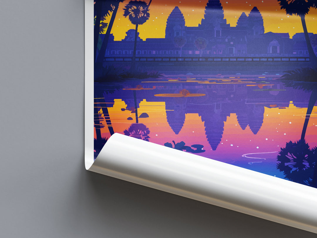 Angkor Wat Travel Print Wall Art Angkor Wat Wall Hanging Home Décor Angkor Wat Gift Art Lovers Cambodia Art Lover Gift