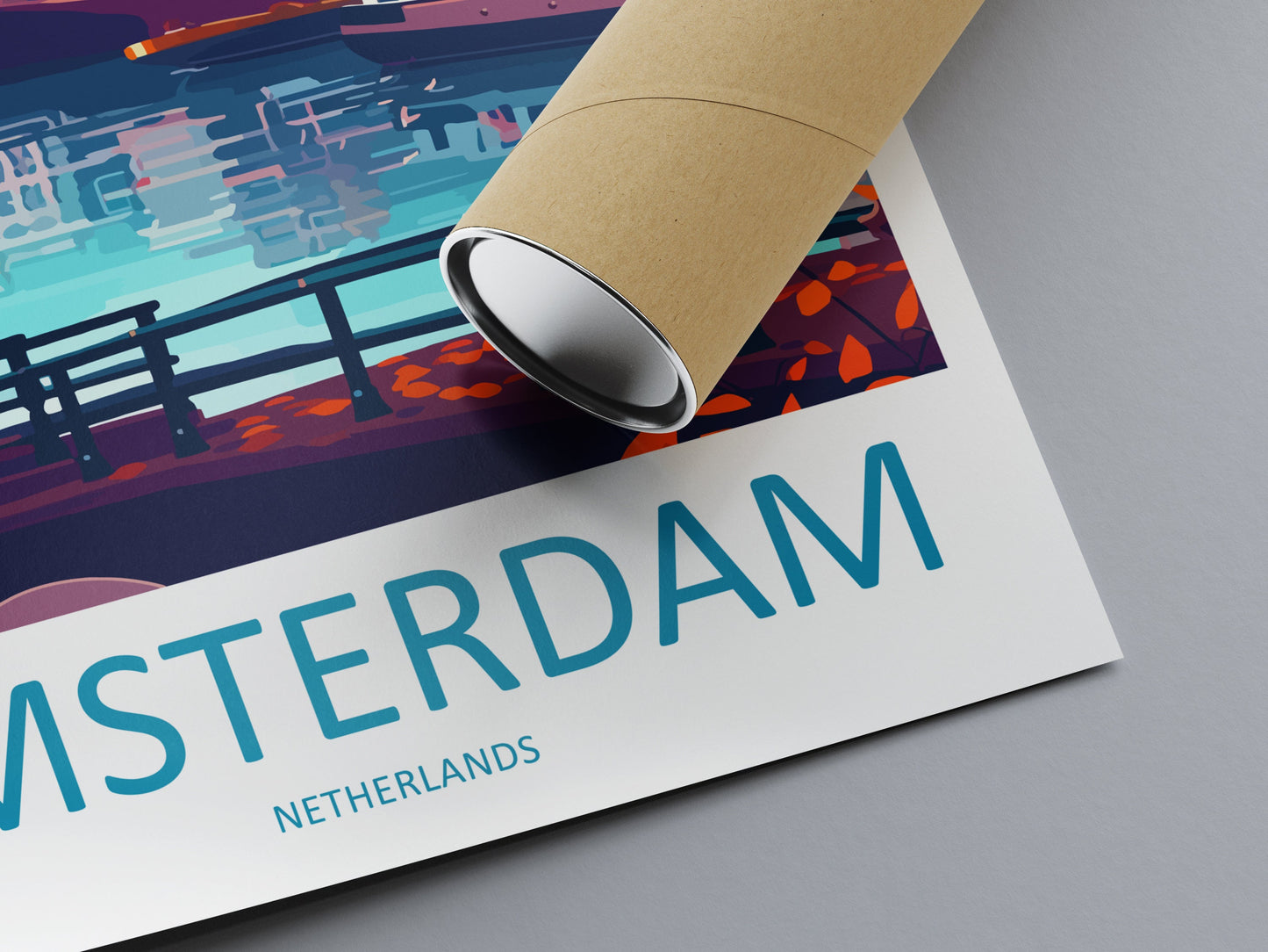 Amsterdam Travel Print Wall Art Amsterdam Wall Hanging Home Décor Amsterdam Gift Art Lovers Netherlands Art Lover Gift Amsterdam Decor