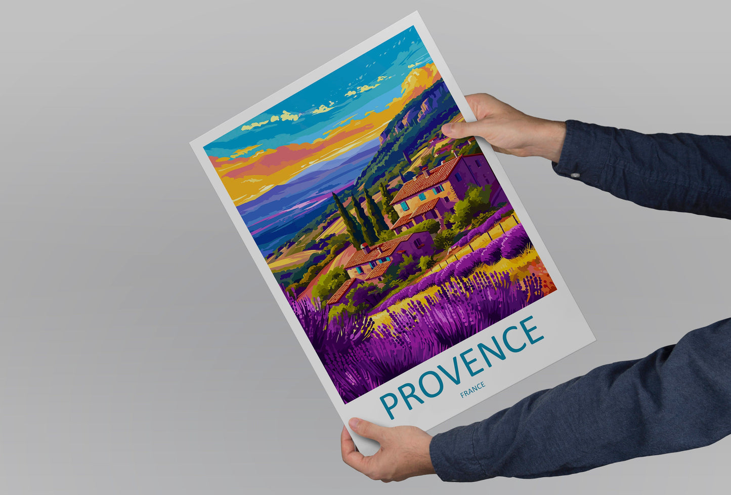 Provence Travel Print Wall Art Provence Wall Hanging Home Décor Provence Gift Art Lovers France Art Lover Gift Provence Art Provence Art