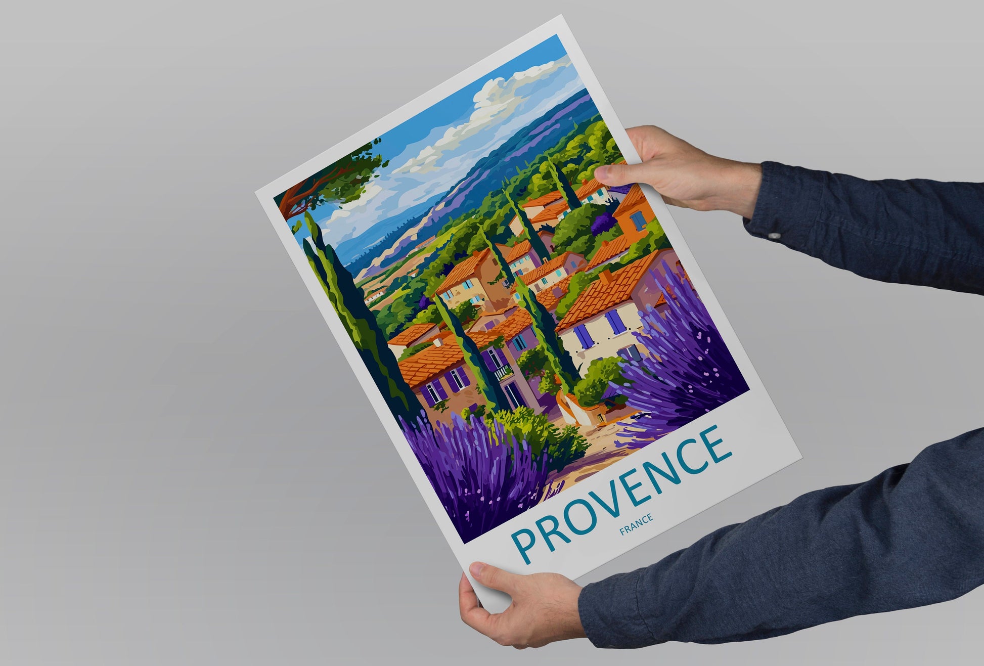 Provence Travel Print Wall Art Provence Wall Hanging Home Décor Provence Gift Art Lovers France Art Lover Gift Provence Art Provence Art