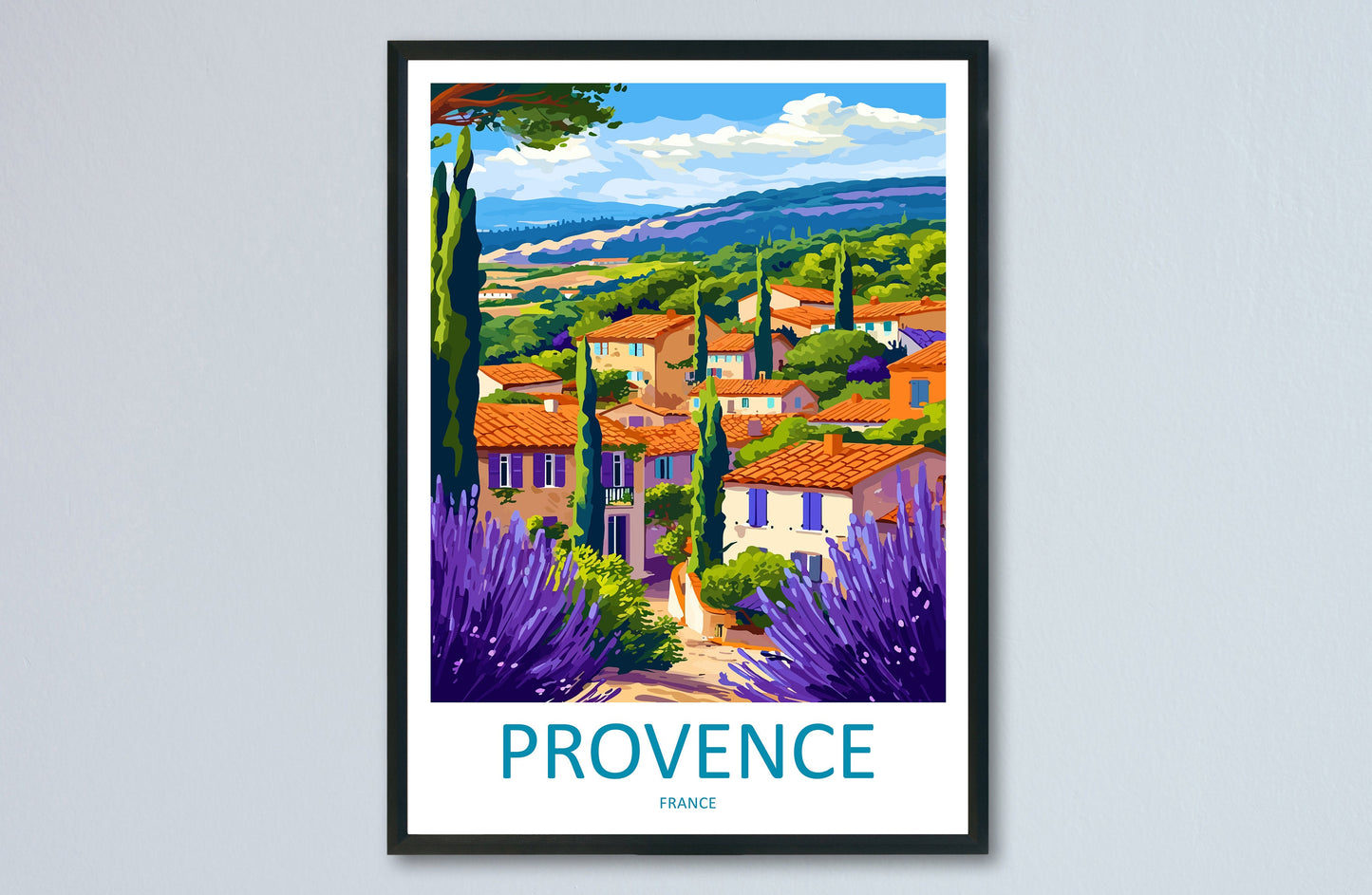 Provence Travel Print Wall Art Provence Wall Hanging Home Décor Provence Gift Art Lovers France Art Lover Gift Provence Art Provence Art