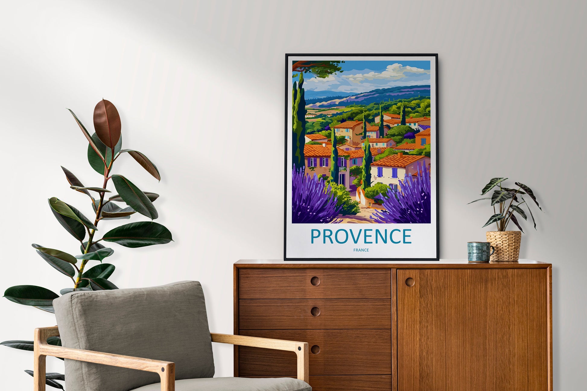 Provence Travel Print Wall Art Provence Wall Hanging Home Décor Provence Gift Art Lovers France Art Lover Gift Provence Art Provence Art