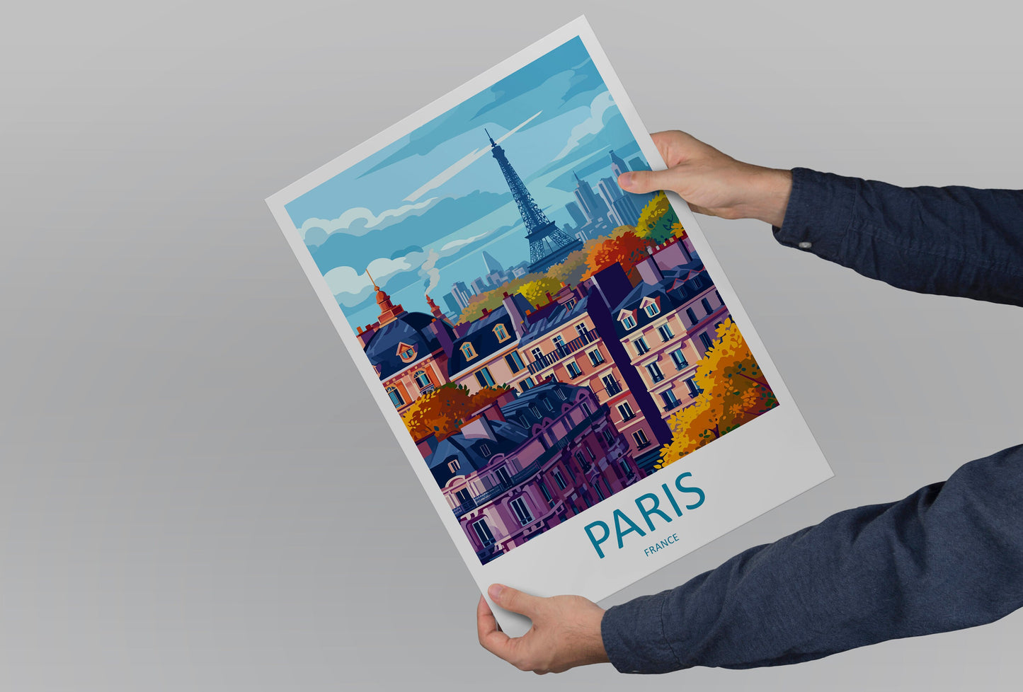Paris Travel Print Wall Art Paris Wall Hanging Home Décor Paris Gift Art Lovers France Art Lover Gift Paris Print France Wall Art Décor