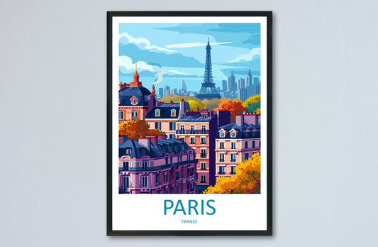 Paris Travel Print Wall Art Paris Wall Hanging Home Décor Paris Gift Art Lovers France Art Lover Gift Paris Print France Wall Art Décor