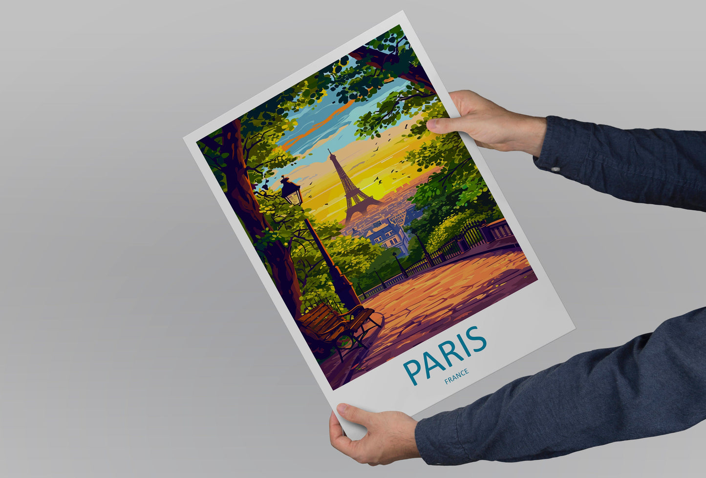 Paris Travel Print Wall Art Paris Wall Hanging Home Décor Paris Gift Art Lovers France Art Lover Gift Paris Print France Wall Art Décor