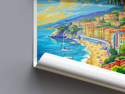 Nice France Print Nice France Home Decor Cityscape Art Print Nice France Wall Art for Travel Enthusiast Gift Wall Hanging Nice France Poster