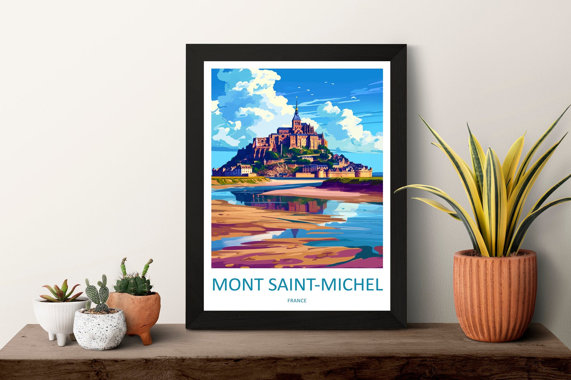 Mont Saint Michel Travel Print Wall Art Mont Saint Michel Wall Hanging Home Décor Mont Saint Michel Gift Art Lovers France Art Lover Gift