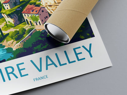 Loire Valley Travel Print Wall Art Loire Valley Wall Hanging Home Décor Loire Valley Gift Art Lovers France Art Lover Gift Loire Valley Art