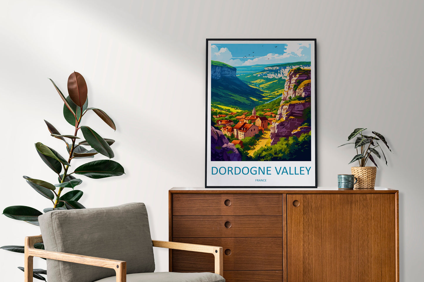 Dordogne Travel Print Wall Art Dordogne Wall Hanging Home Decoration Dordogne Gift Art Lovers Wall Art Print Art Dordogne Wall Hanging Art