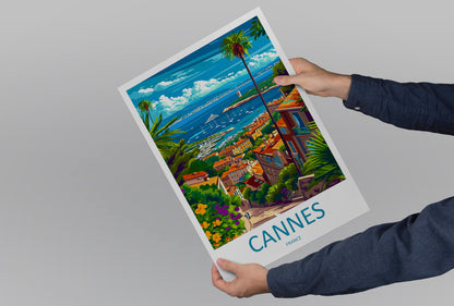 Cannes Travel Print Wall Art Cannes Wall Hanging Home Décor Cannes Gift Art Lovers France Art Lover Gift Cannes Print France Artwork