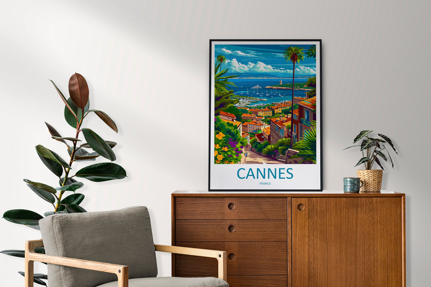 Cannes Travel Print Wall Art Cannes Wall Hanging Home Décor Cannes Gift Art Lovers France Art Lover Gift Cannes Print France Artwork