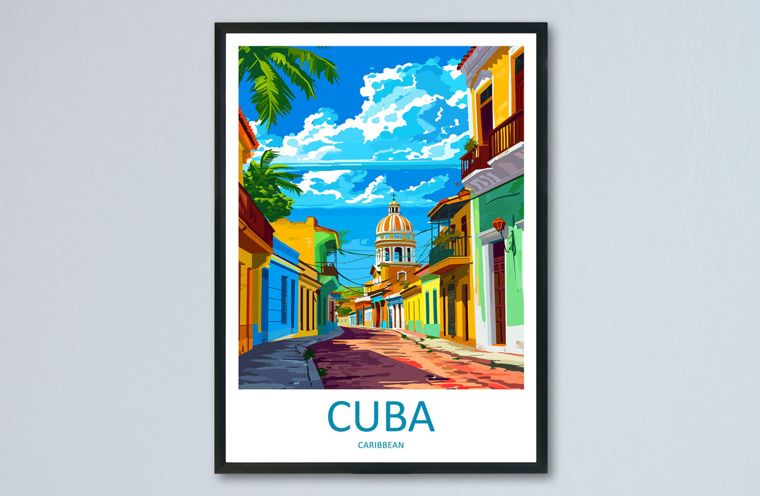 Cuba Travel Print Wall Art Cuba Wall Hanging Home Décor Cuba Gift Art Lovers Wall Art Caribbean Travel Print Poster Gift For Caribbean Art