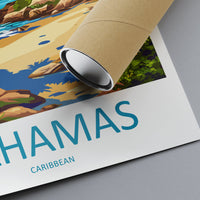 Bahamas Travel Print Wall Art Bahamas Wall Hanging Home Décor Bahamas Gift Art Lovers Wall Art Caribbean Travel Print Bahamas Decor